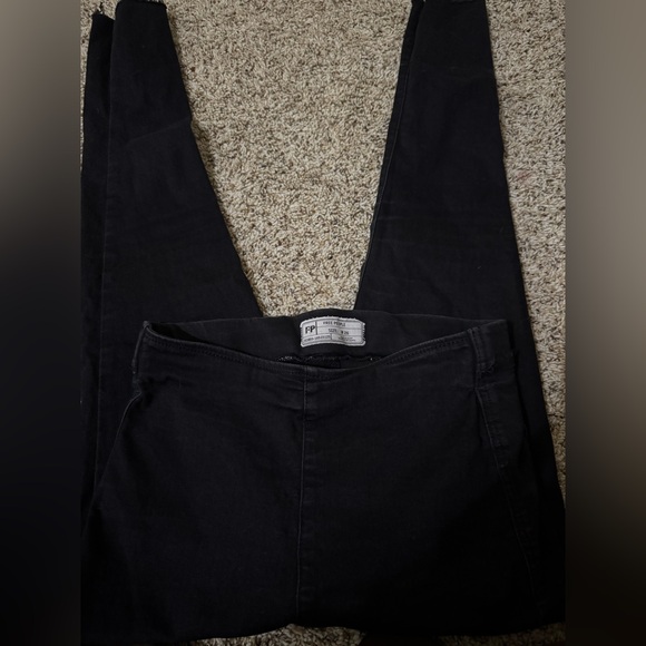 Free People Charcoal Denim Pants - Picture 5 of 6
